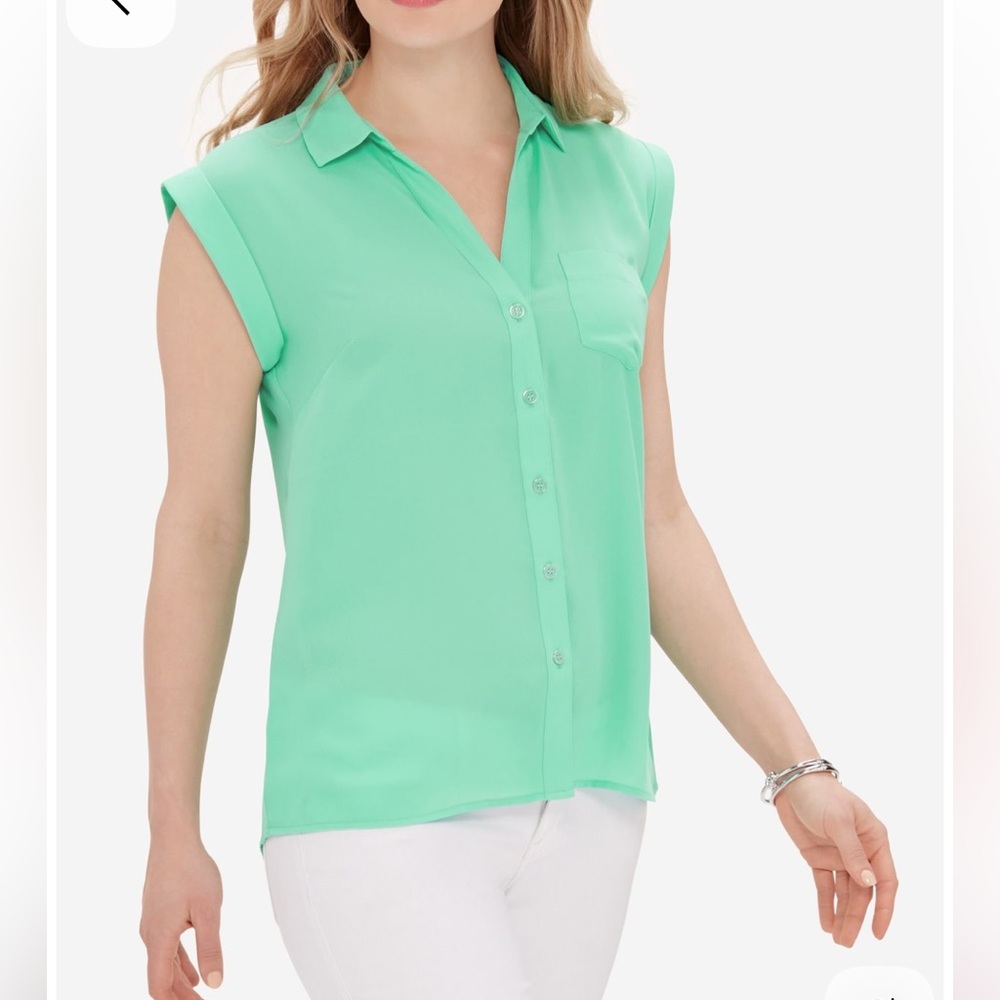 The Limited Button-Down Sleeveless Shirt